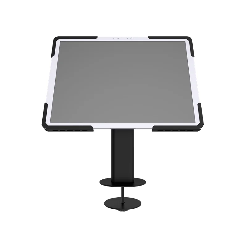 Universal 10-13 Inch Lockable Anti-Theft Tablet Desktop Stand 360 Rotation 180 Tilt Enclosure 20LBS Capacity