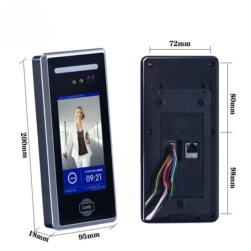 YYHC High Quality Outdoor Dynamic Facial Access Control System Android Face Time Attendance Machine MD-18 Support Cloud Service