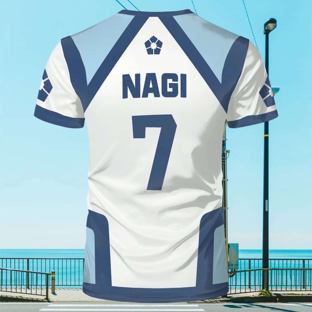 

Short Sleeve Tshirt Japanese Anime Blue Lock Season 2 New Soccer Jersey T-shirt Women's Round Neck Sports Tops Casual Summer Tee