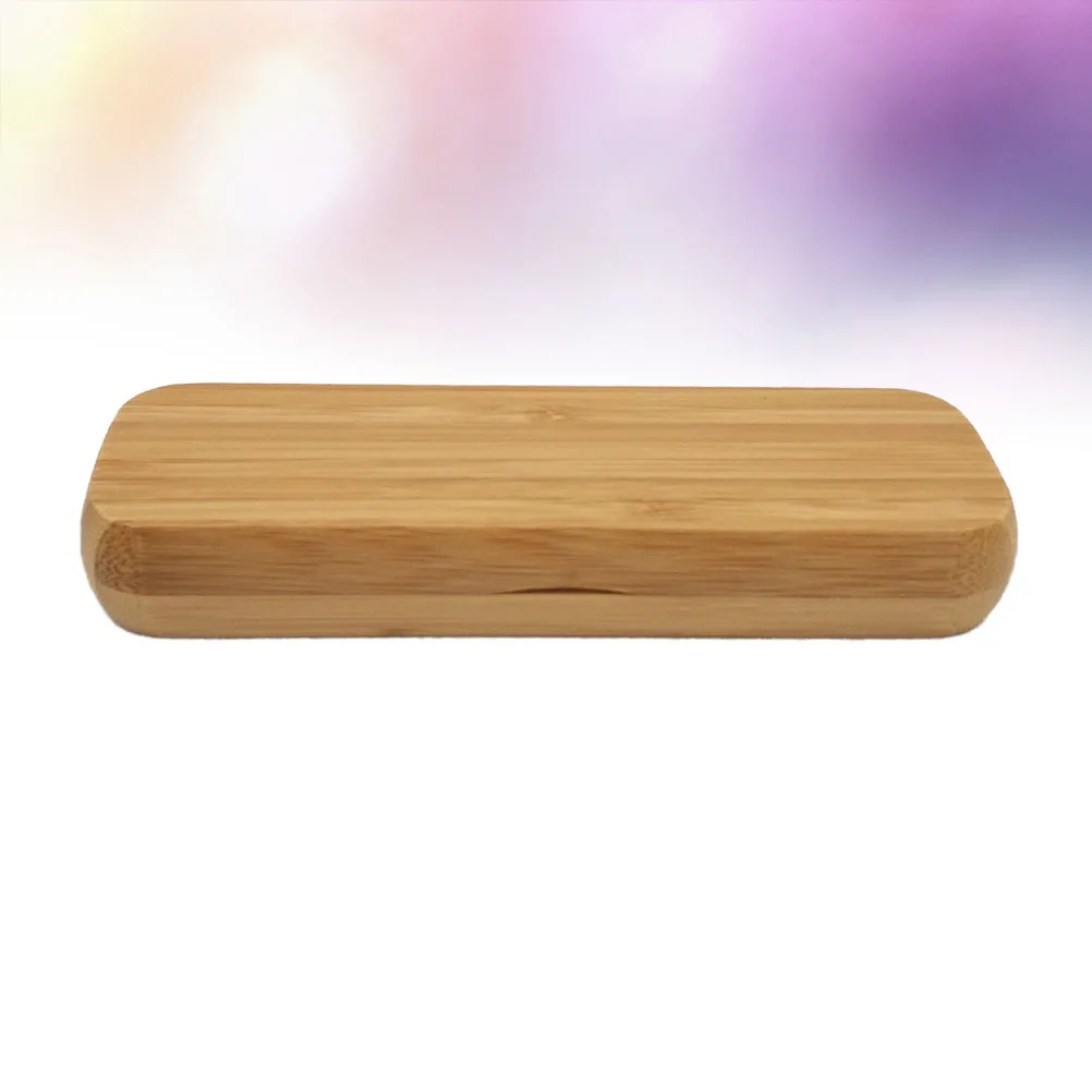 

Pen Box Dual Slot Stationery Organizer Smooth Closure Bamboo Pen Case Pencil Holder For School Office Supplies