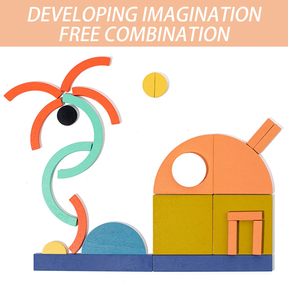 Quebra-cabeças infantis brinquedo educação precoce jogo de desenvolvimento inteligência para desenvolver habilidades de reconhecimento de forma de cor