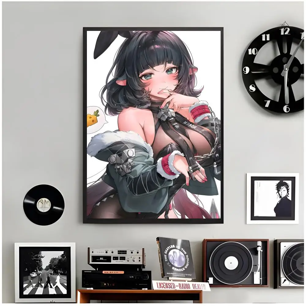 cool detective Z-Zenless Zone Zero Jane Doe Poster Modern Wall Art Home Decor Living Room Decorative Print Unframed