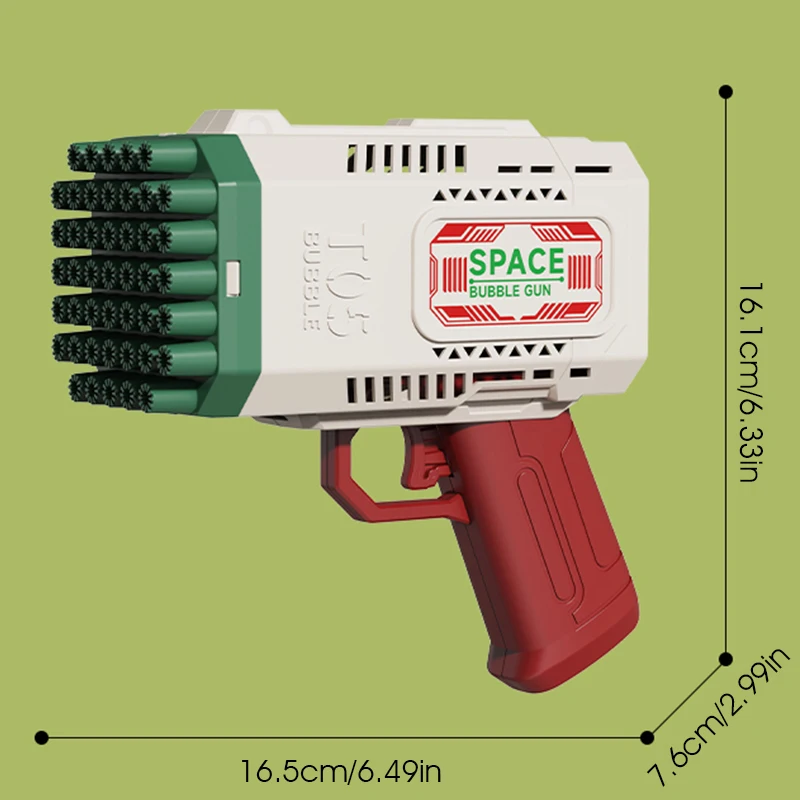Pistola a bolle portatile a 45 fori giocattolo per bambini gioco all'aperto giocattolo a bolle attività di matrimonio all'aperto prop senza batteria bolla d'acqua
