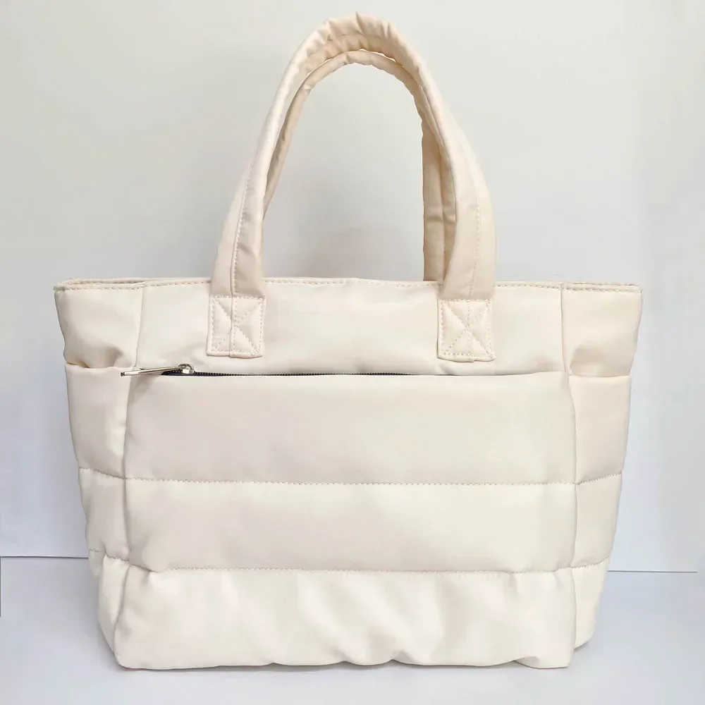 

2025 New Women Fashion Shopping Bag Large Capacity Nylon Retro Shoulder Bag Leisure Outdoor Simple Handbag