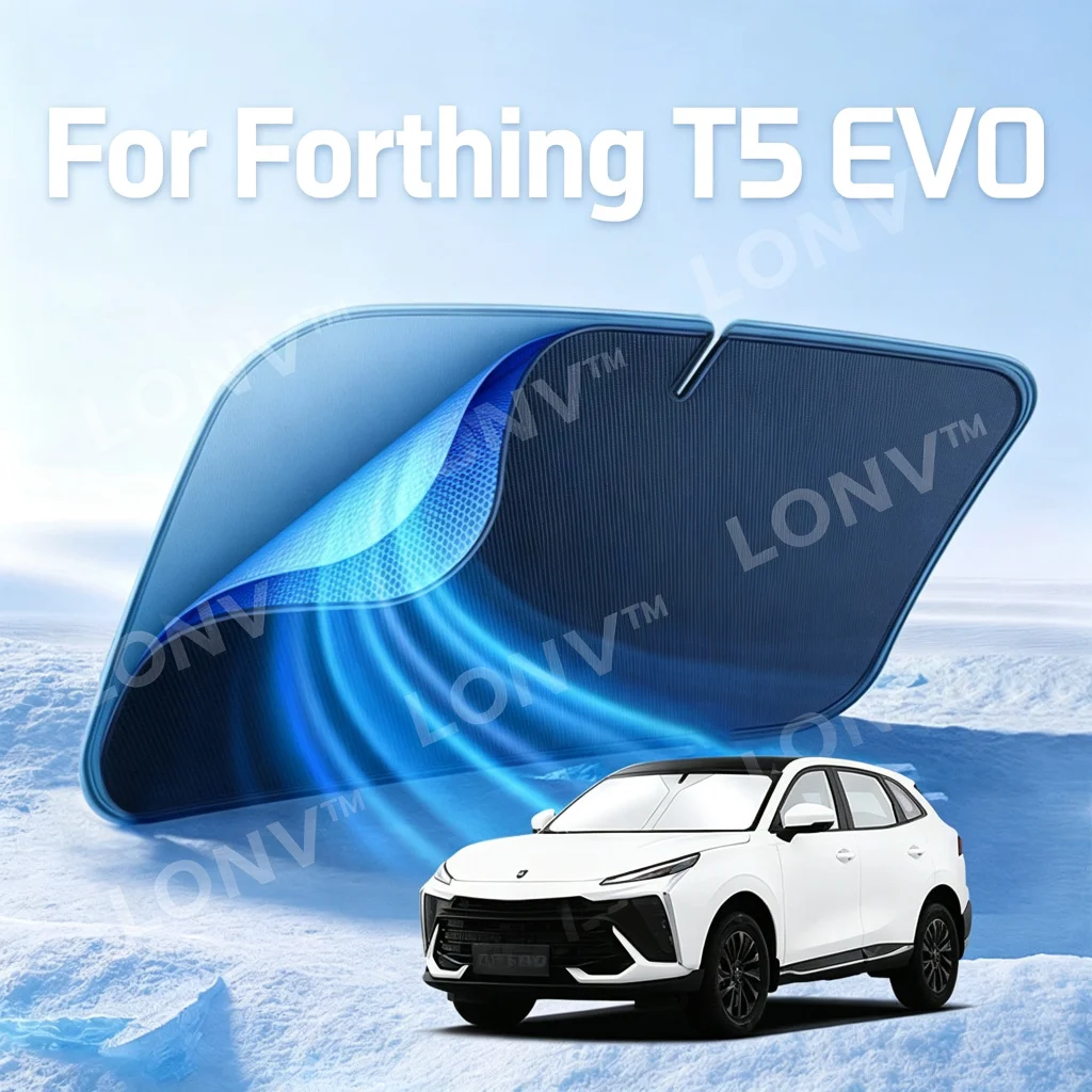 For Forthing T5 EVO Cirelli 5 EVO 6 2026 2027 2025 Car Sunshade Front Windshield Shade Cover Car Heat Insulation Accessories