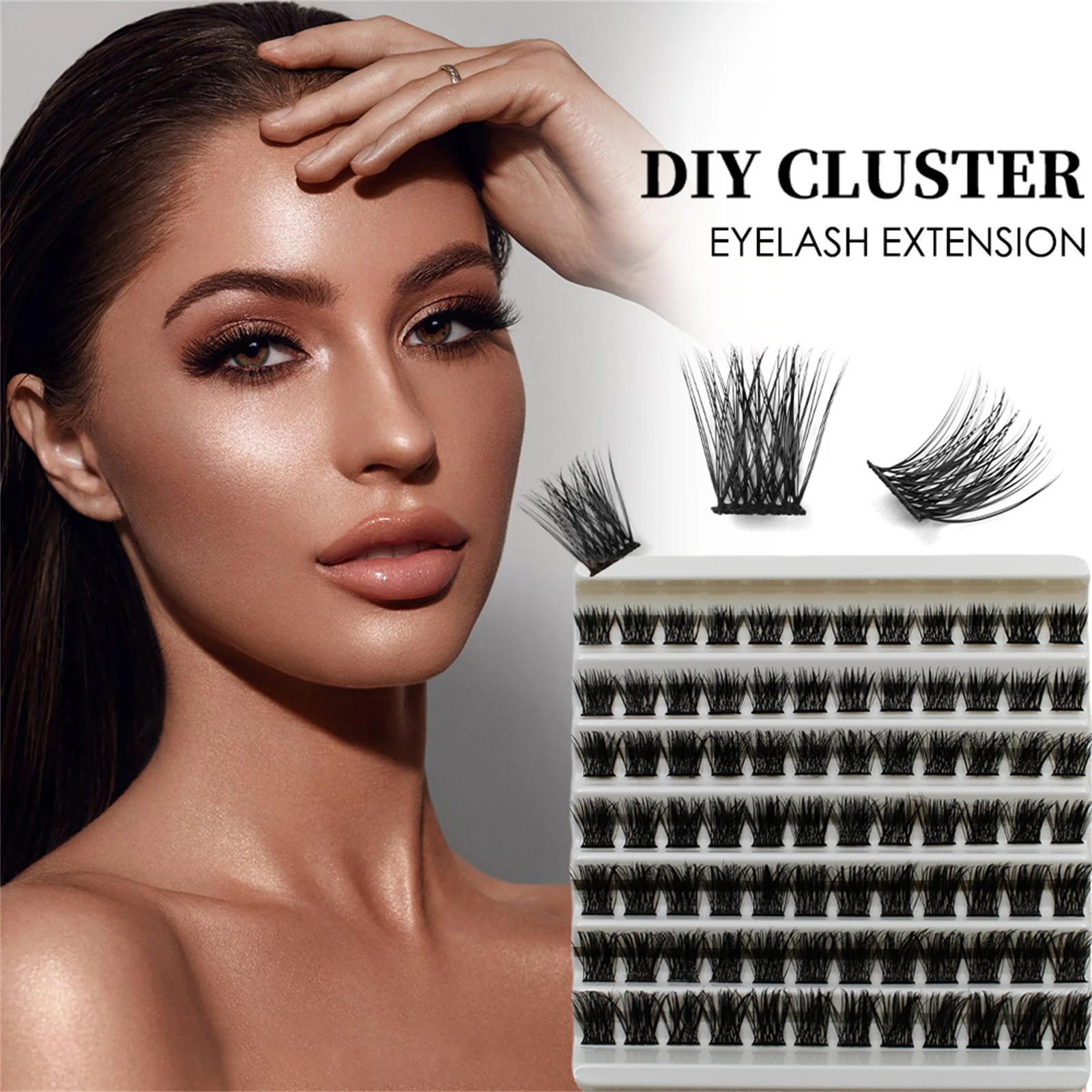 Einzelne Wimpern 84 Cluster locken DIY-Verlängerung breite Stiel Wimpern Cluster gemischte Länge Cluster Wimpern wieder verwendbare Wimpern verlängerung