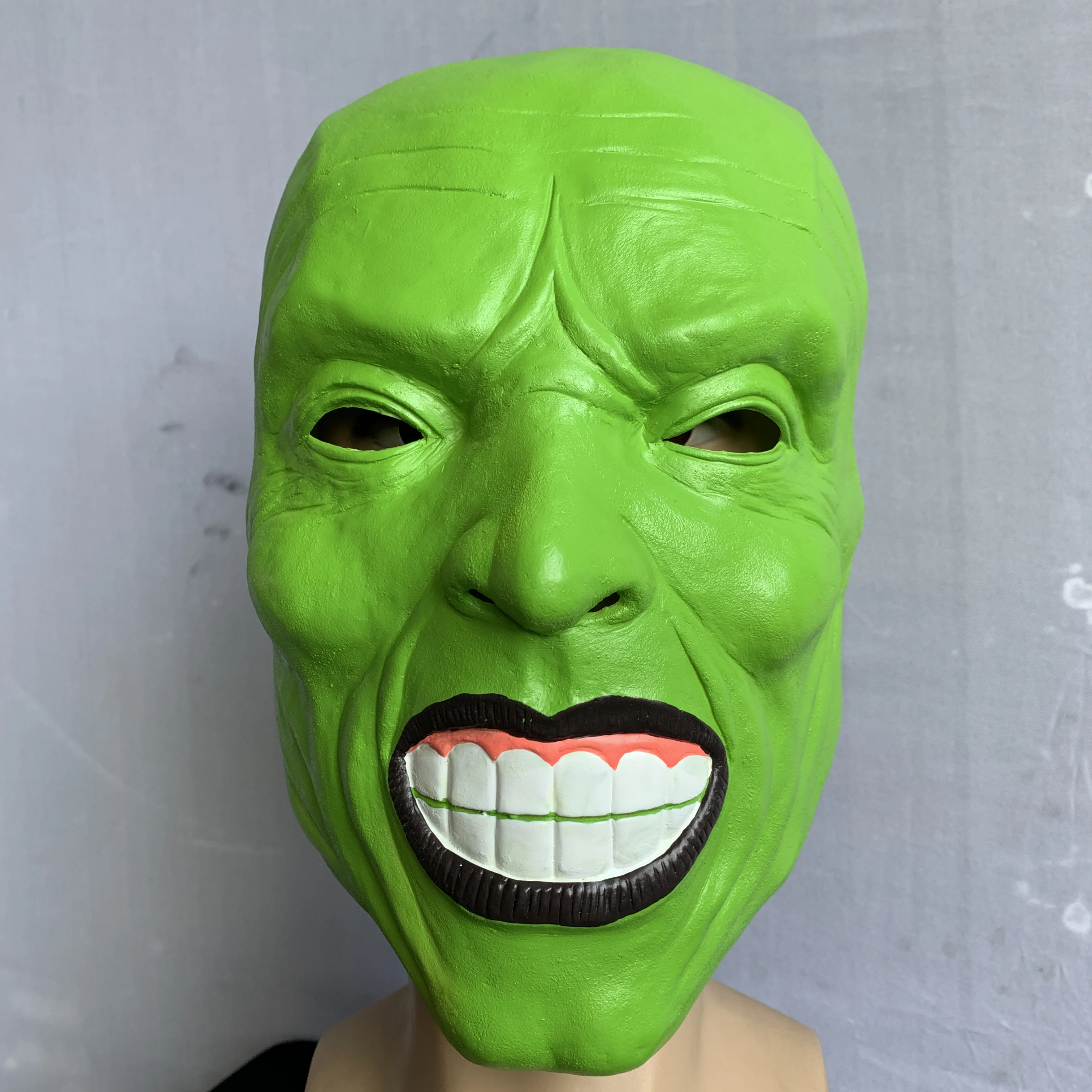 Green Smile White Teeth Gold Kerry Mask Halloween Party Headwear Anime Movies Funny and Funny Masks Gifts Performance Equipment