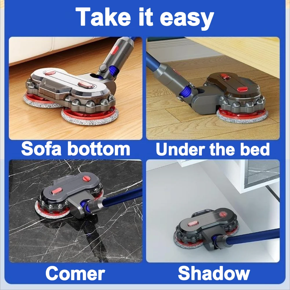 Testa della spazzola a rullo elettrica integrata per scopa bagnata per Dyson V7, V8, V10, V11, V15, G5 Aspirapolvere wireless Parti per la pulizia