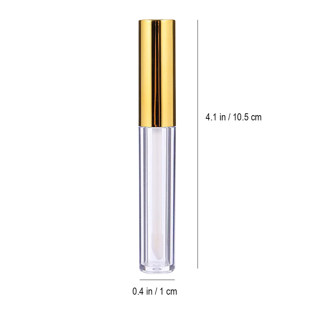 12 Stuks 5Ml Lege Glans Buizen Gegalvaniseerde Cap Draagbare Lip Vloeistof Containers Voor Diy Make-Up Kleine Lipgloss flessen