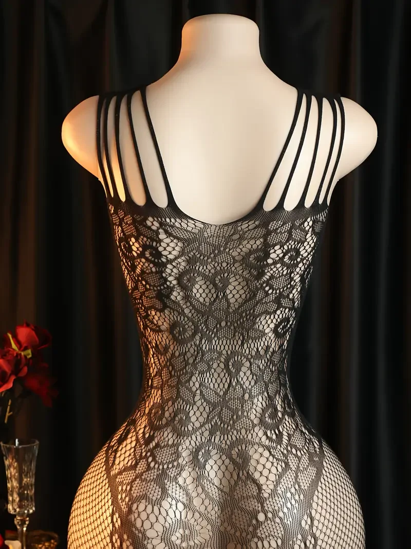 أسود بوديستوكينج الجوف خارج مغر كوب مفتوح انظر من خلال الملابس الداخلية جوارب مثيرة شبكة المثيرة الوثن الملابس الداخلية الكبار زي