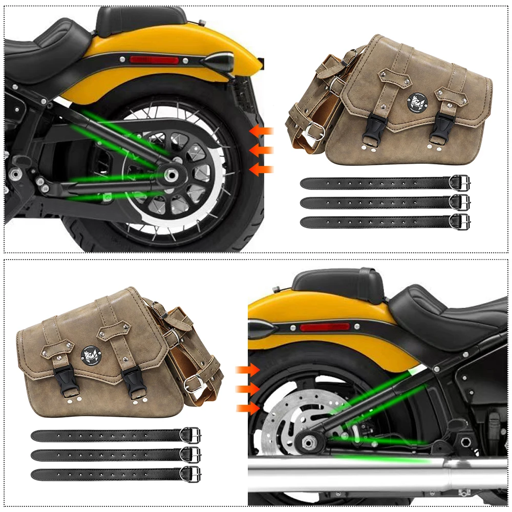 Retro side bag waterproof long-distance motorcycle side bag large capacity for Triumph for Harley cruise saddle bag