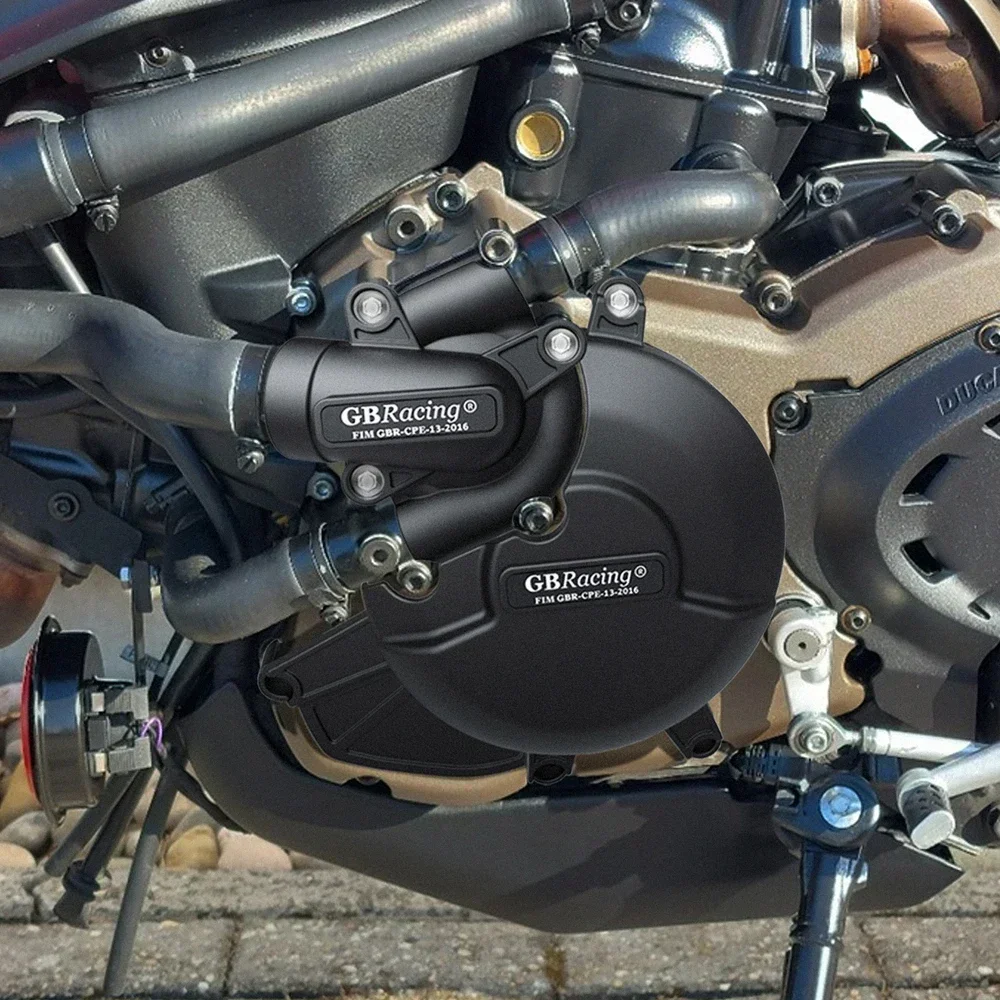 GB Racing ฝาครอบเครื่องยนต์ชุดป้องกันสําหรับ Ducati MONSTER 1200R 2016-2019 ฝาครอบป้องกันรถจักรยานยนต์