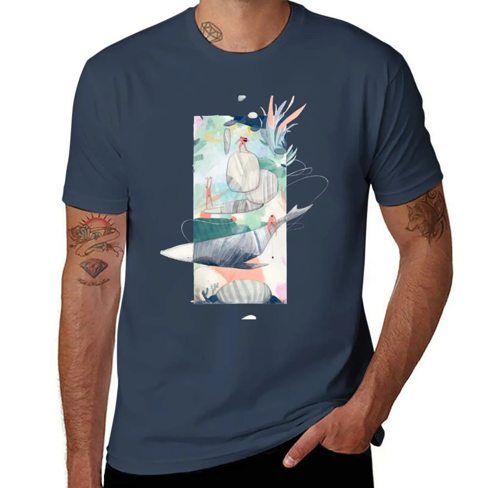 potters, first human beings T-Shirt Classic Crew Neck Cotton T-Shirt
