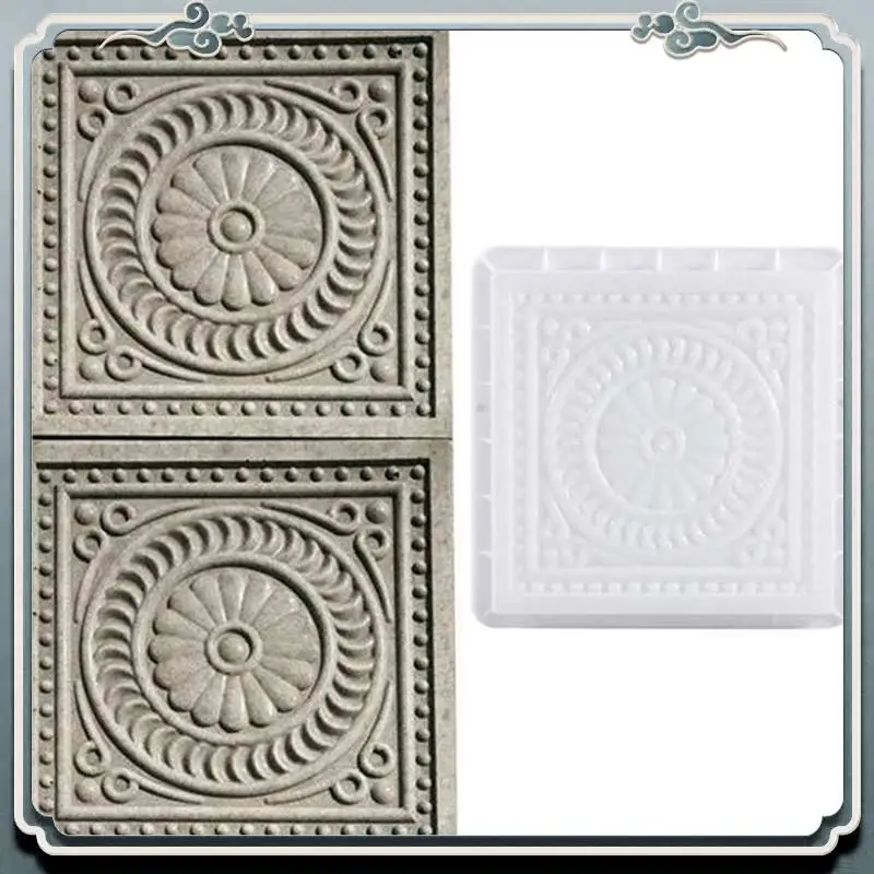 

Прочная бетонная форма, квадратная DIY тротуарная пластиковая форма, имитация бетонного кирпича, пейзажная педаль, камень