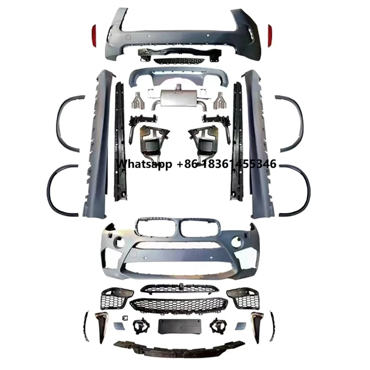 

For X5 F15 2013 2014 2015 2016 2017 2018 Upgrade X5M Body Kit High Quality PP Material Car Bumpers