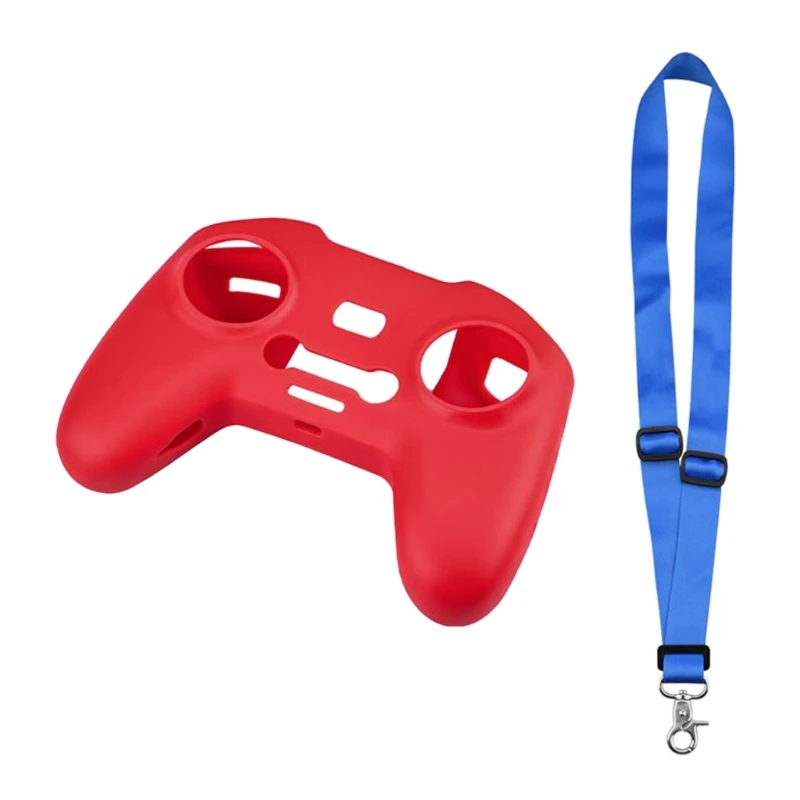 Adjustable Neck Belt Remote Controller Lanyard Strap/Silicone Case for Avata 2 0XLA