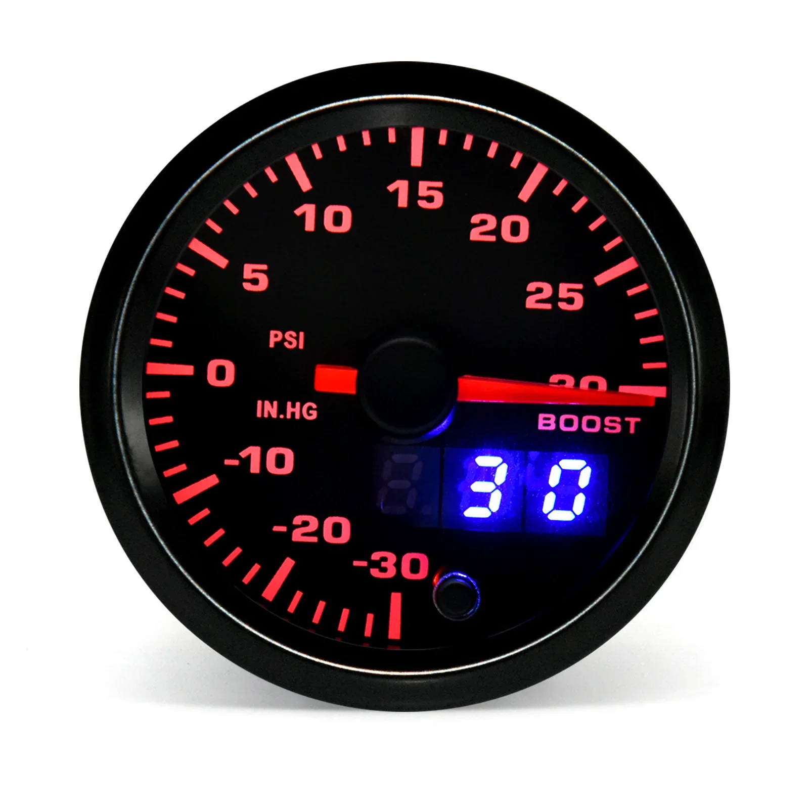 7 Colors LED Universal Dual Digital Tachometer RPM Turbo Boost Gauge LED Oil temp Oil pressure Voltmeter Air fuel Ratio EGT 52mm