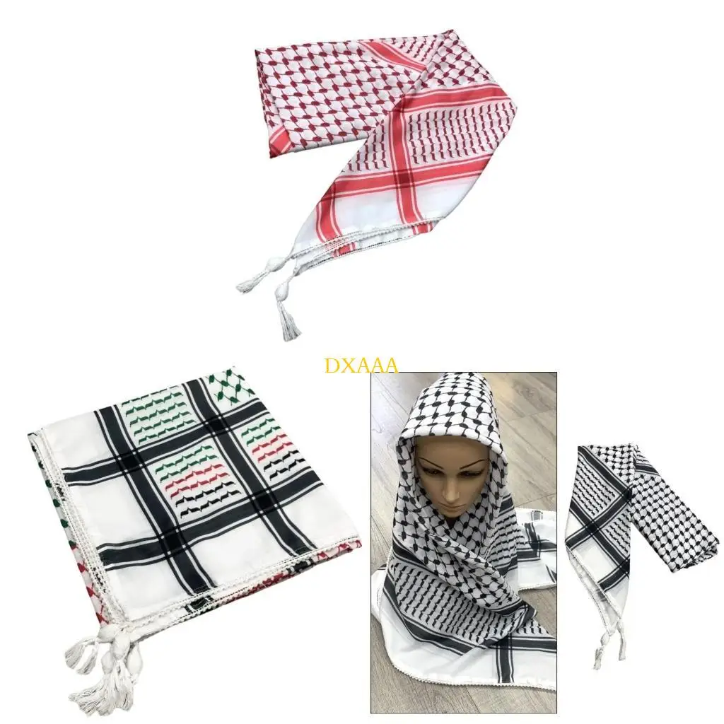 

DXAA Tassels Headscarf, Versatile and Soft, Suitable for Daily Outfit Outdoor Activity Fashionable Scarf Shawl for Travel