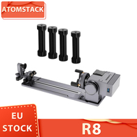 ATOMSTACK R8 Rotary Chuck with Riser Feet for Laser Engraver Adjustable Rotary Axis 180° Rotating for 1-80mm Diameter Objects