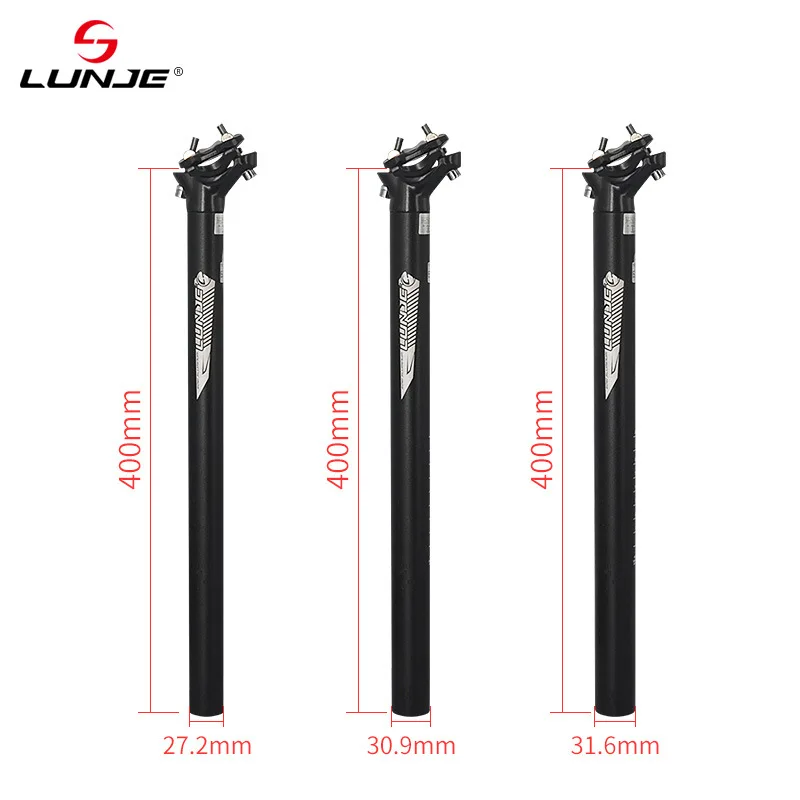 

MTB Bike Seat Post Seat Tube 27.2/30.9/31.6mm*400mm Mountain Road Bicycle Seatpost Ultralight Aluminum Alloy Bicycle Parts