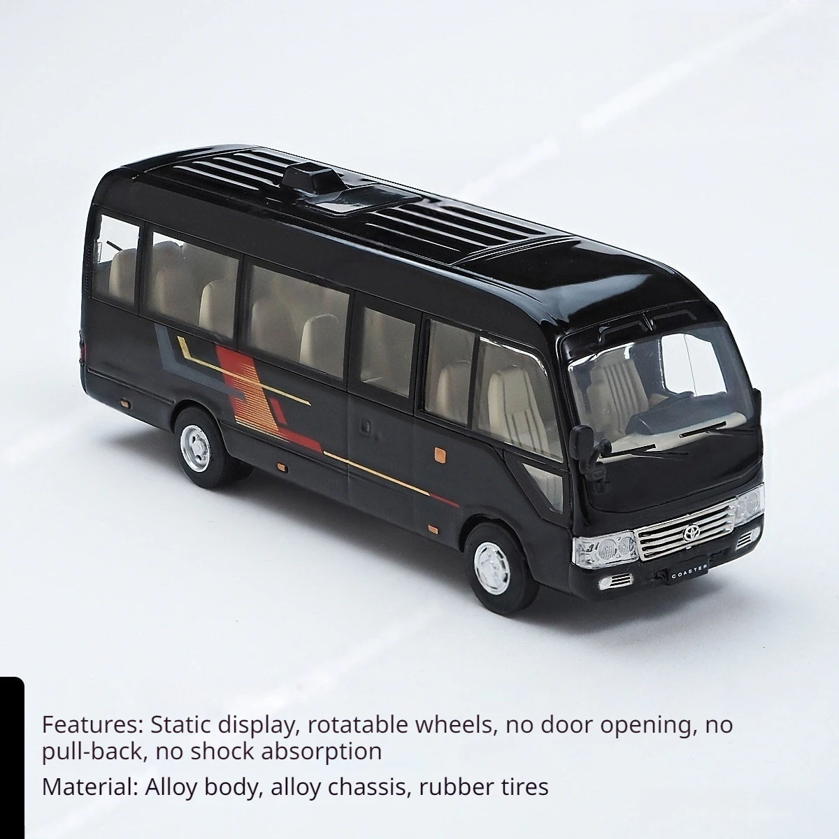 Toyota Coaster 1:64 Alloy Die-Cast Car with Exquisite Craftsmanship - Premium Miniature Collectible Model view 6
