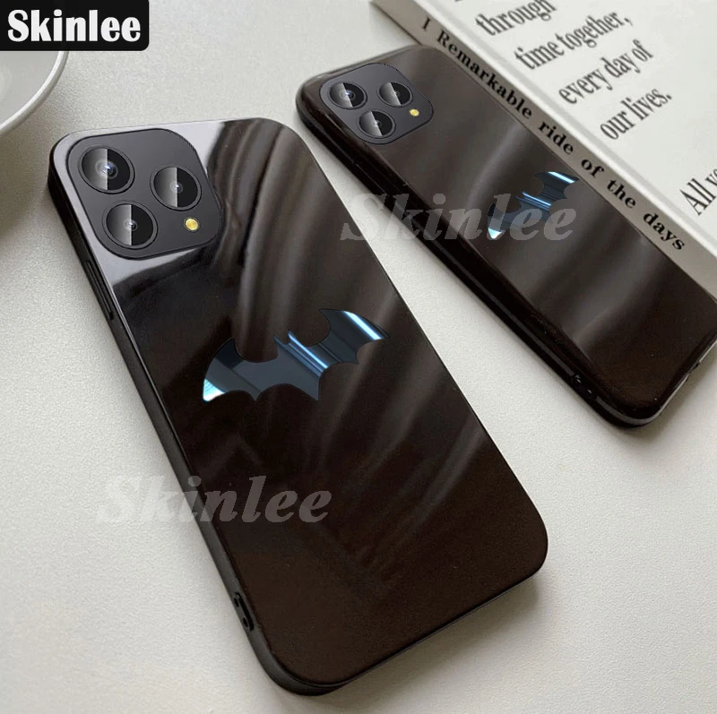 Skinlee For Cubot P80 Case Handsome Logo Solid Color Silicone Glossy Surface Shockproof Shell For Cubot P60 Back Coque