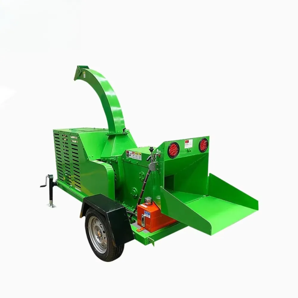 Mobile Garden Grinder Diesel Dry and Wet Grinder Large Green Branch Grinder