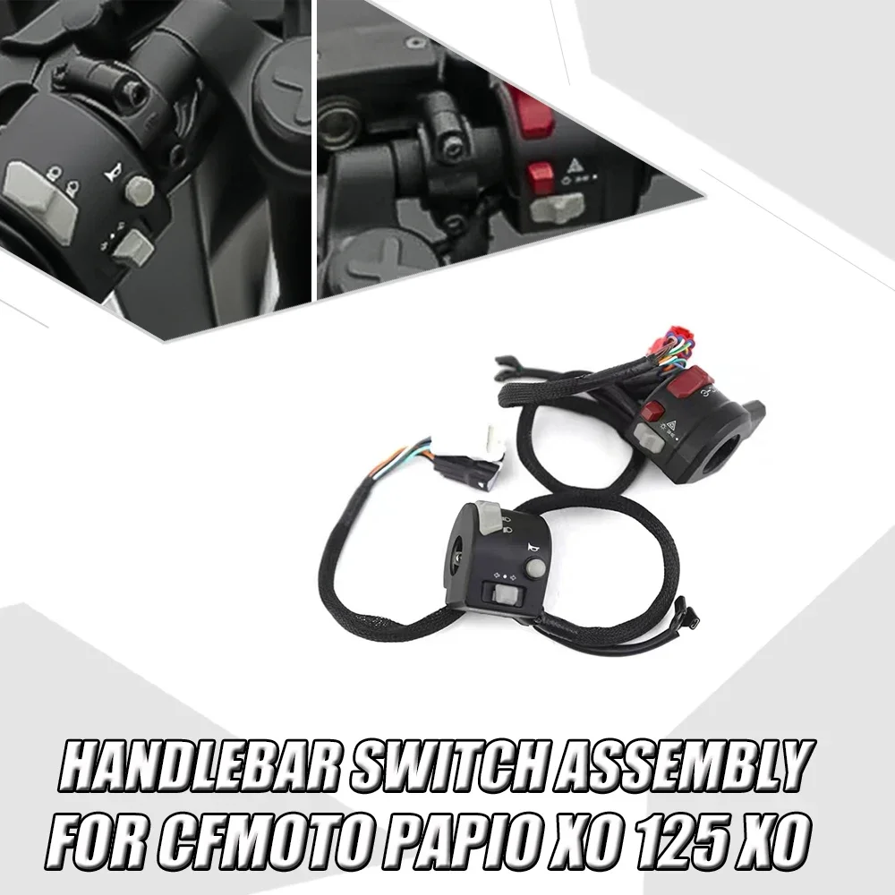 

Motorcycle Original Handlebar Switch Assembly Start Horn Headlight Turn Signal Switch For CFMOTO Papio XO 125 XO125