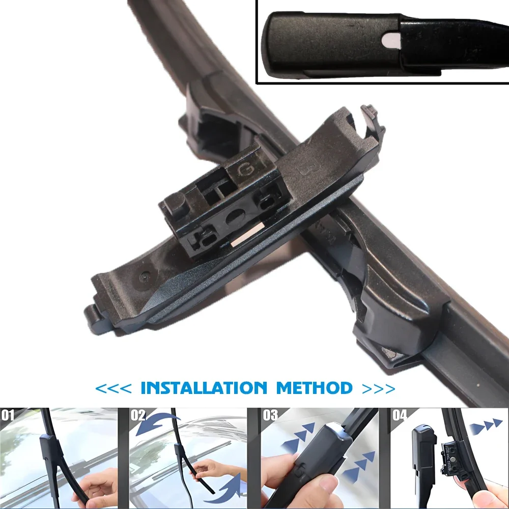 لمرسيدس بنز E Class W212 S212 A207 C207 E200 E250 E300 E350 2009 2010 2011 2012 2013 2014 شفرات ممسحة السيارة المطاطية المزدوجة #6