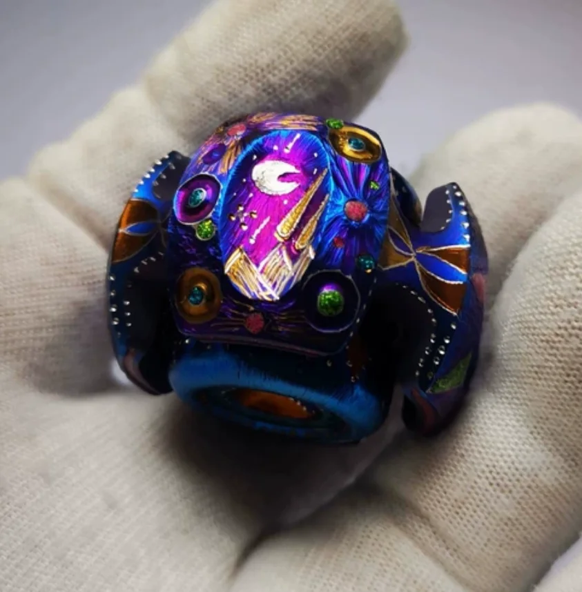 EDC Lautie noise titanium alloy fidget slider decompression toy