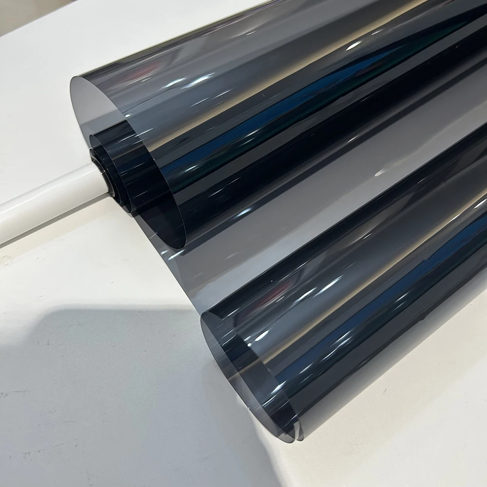 3Mx50CM Schwarze Auto-Fensterfolie Privatsphäre-Schutzfolie Auto-Vinyl Anti-Sicht Glas-Aufkleber Keramik Sommer Solar UV-Schutz Spiegelfolie – Detail 5