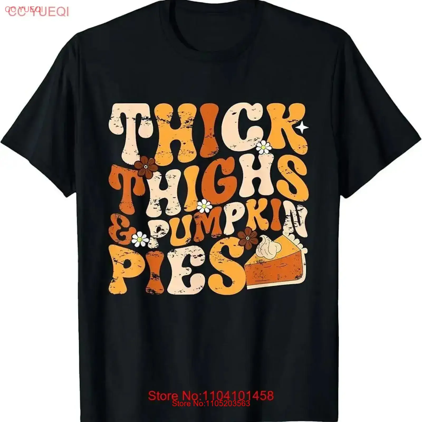 Thick Thighs Pumpkin Pies Thanksgiving Fall T Shirt vintage Washed homme Slightly designer clothes Versatile fashion Casual