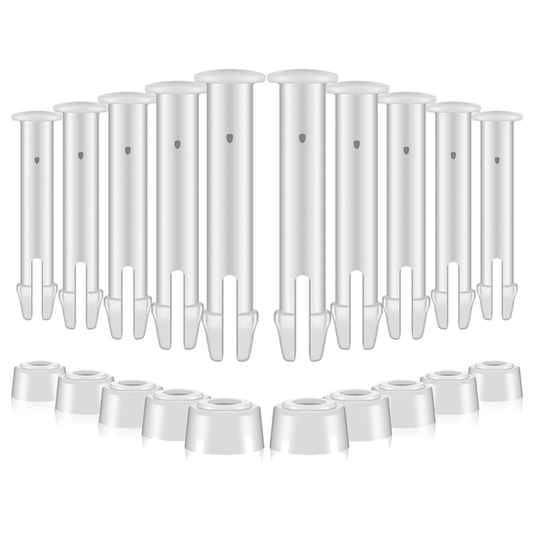 24 قطعة من دبابيس وصلات حمام السباحة البلاستيكية والأختام المطاطية لأجزاء حمام السباحة ذات الإطار الدائري فوق الأرض من انتكس 28270-28273 (2.36 بوصة)