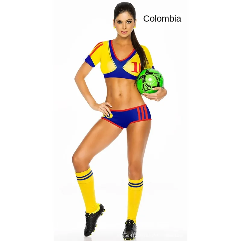 Russia World Cup Football Cheerleading Uniform Bodybuilding Gymnastics Jersey Football Baby Cheering Squad Uniform