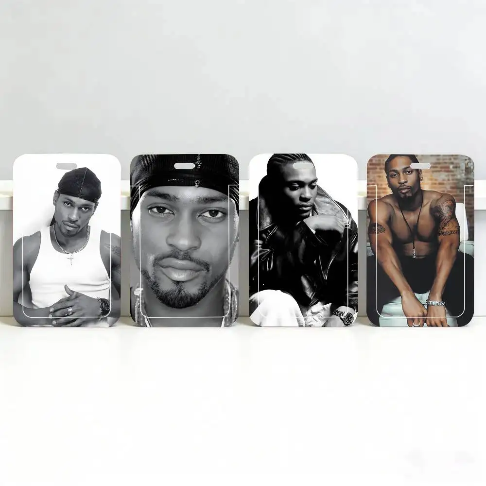 1pc Singer Good D B-Angelo ID Card Sleeve School Card Access ID Card Bus Meal Card Protective Sleeve Easy Push