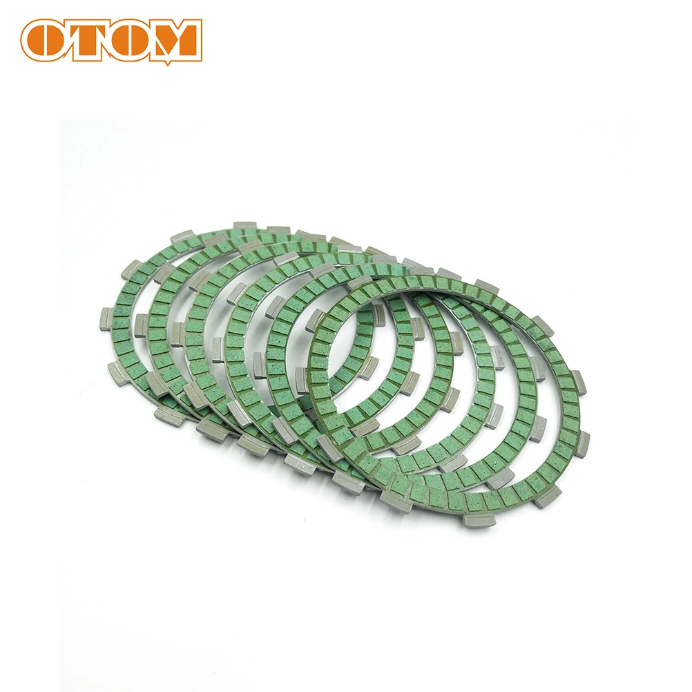 OTOM Motocycle Clutch Steel Friction Paper-Based Plates Kit For ZONGSHEN NC250 NC450 KAYO T6 BSE J5 RX3 ZS250GY/450GY-3 4 Valves