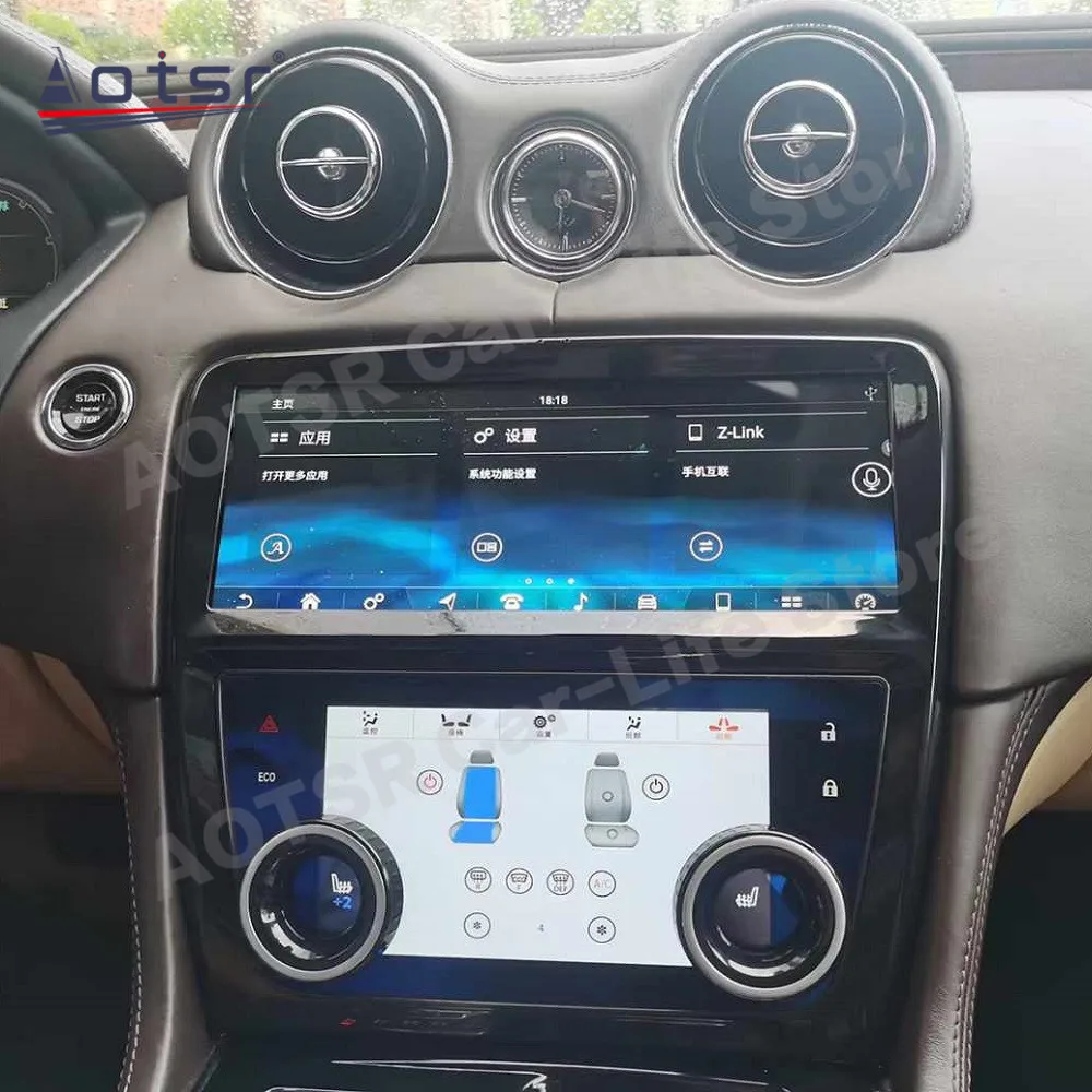 For Jaguar XJ XJL  2010~2019 A/C Panel Air Conditioning Car Multimedia Player Android Carplay GPS Navigation Car Radio Head unit