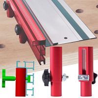 2Pcs Hole Aluminum Fence Bracket For 19mm/20mm Desktop Dog Woodworking Workbench DIY Right Angle Assistance Connecting Table Peg