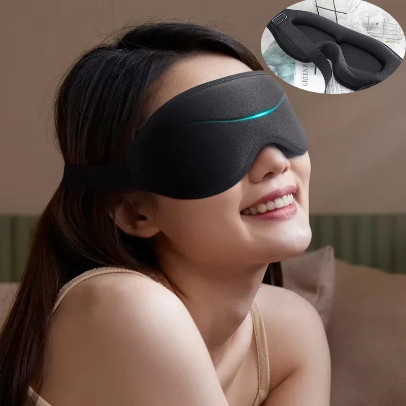 

3D маска для сна с повязкой на глаза, маска для сна, мягкая пена с эффектом памяти, маска для лица, тени для век 99% блокаровки света Slaapmasker, патч для глаз