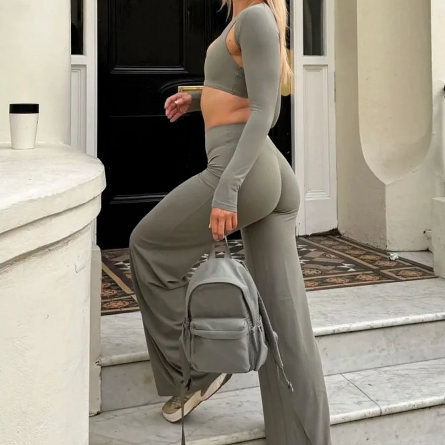 Women Sport Tight Straight Yoga Pant High Waisted Boot Shaped Hip Lifting Dance Running Tight Pant Suitable Exercise Casual Wear