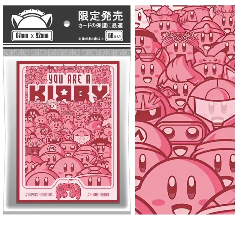 

DIY Kirby PTCG карточный рукав 60 листов в упаковке Аниме Коллекция периферийных игр карточка праздничный подарок