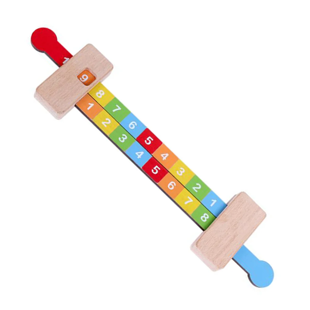 

Wooden Pulling Ruler Numbers Math Learning Tool For Kids Early Education Addition Subtraction Montessori Blocks