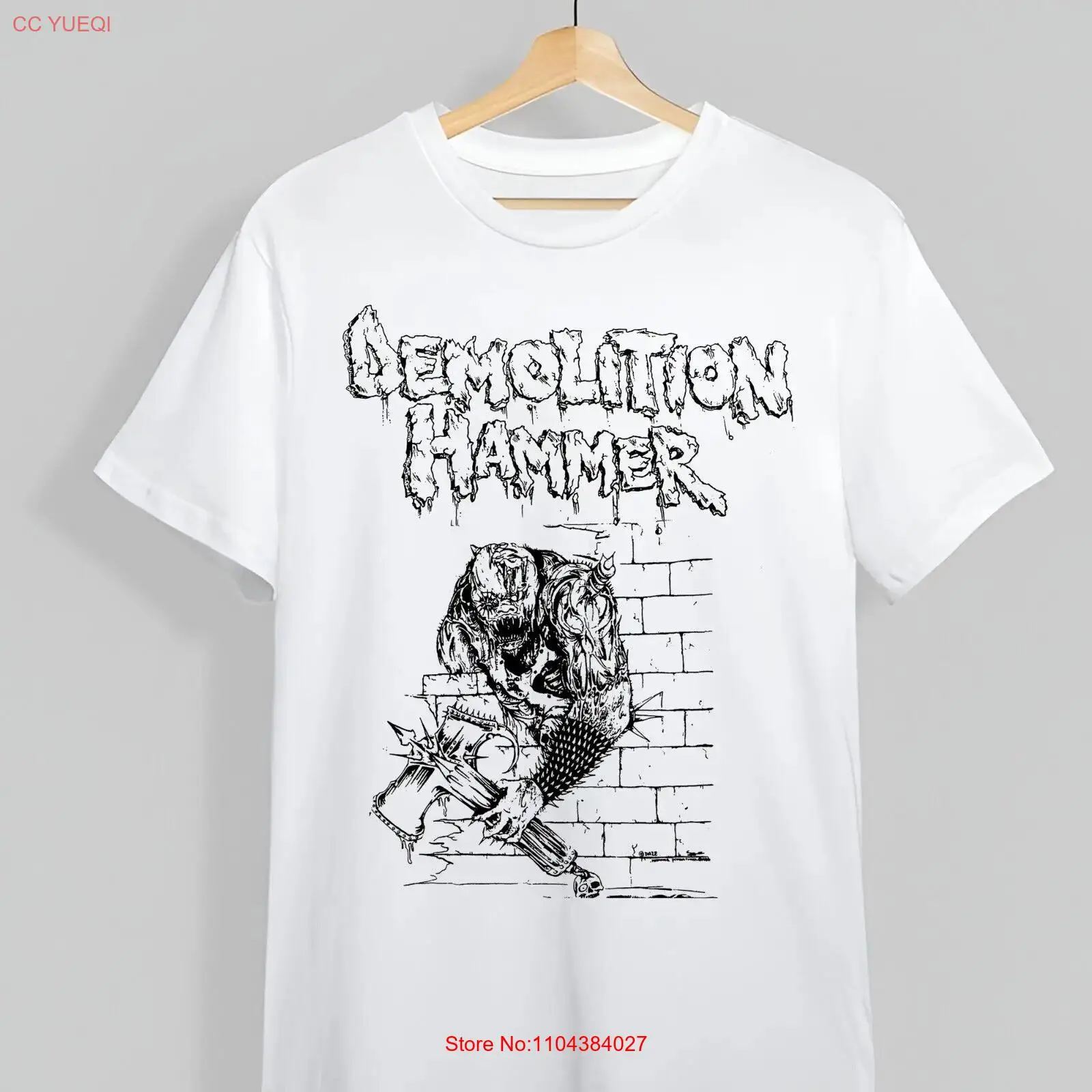 Rare Demolition Hammer Band Tour Shirt Gift Funny Black S-234XL Tee C1103 long sleeves