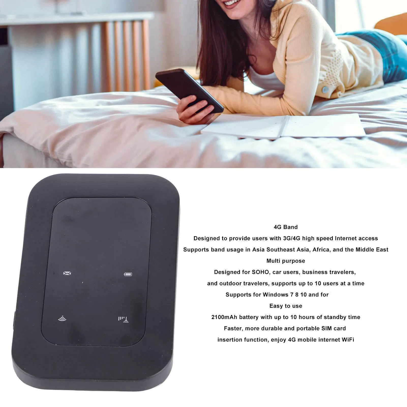 モバイル WiFi ホットスポット H806 4G ポータブル WiFi 多機能カード挿入高速モバイル WiFi ホットスポット車屋外旅行用