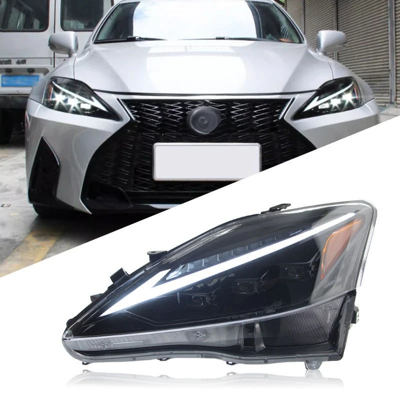 

Подходит для Lexus IS250, фара в сборе, Lexus IS300, модифицированные светодиодные дневные ходовые огни, указатель поворота для ходовой воды