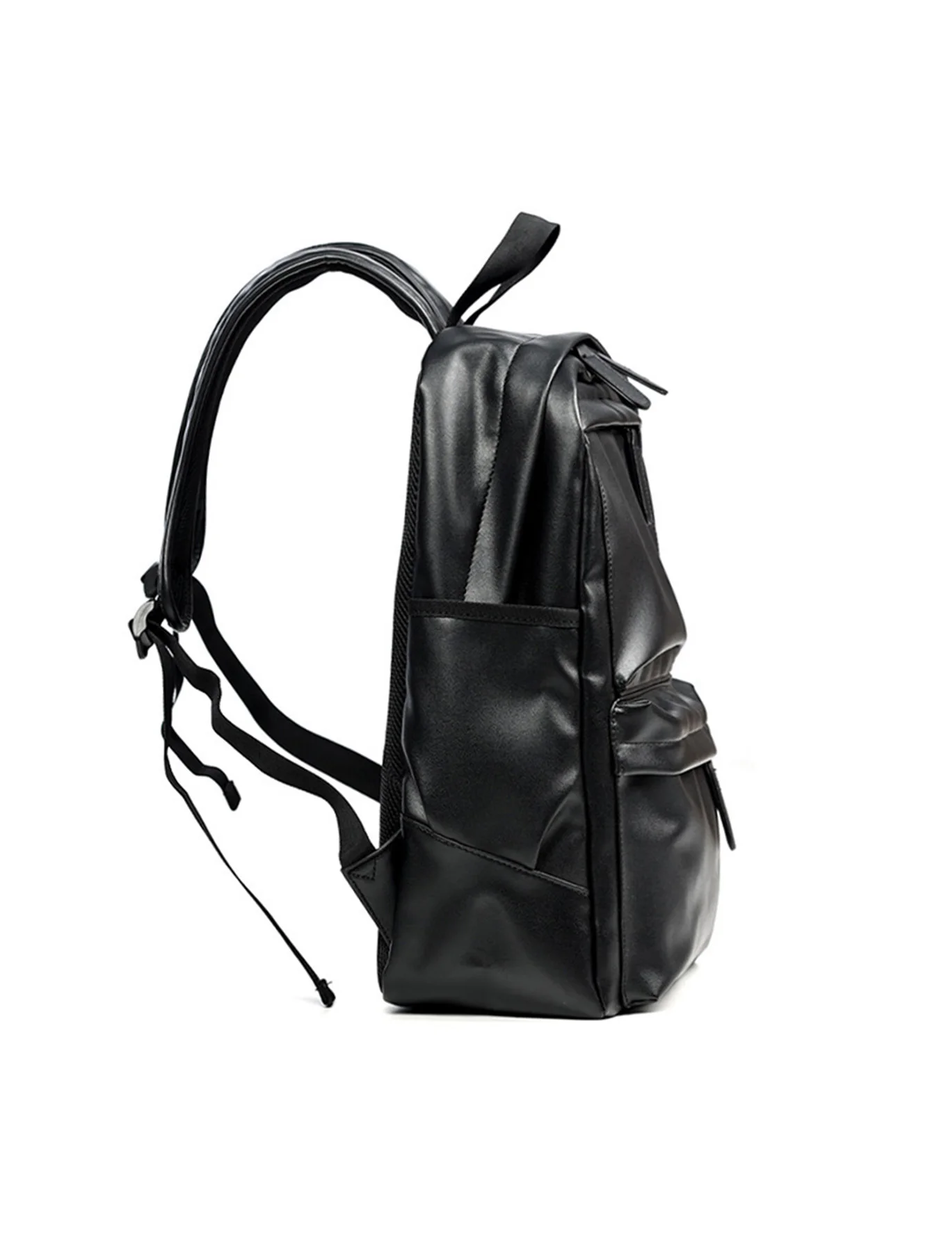 Men\'s Fashion Backpack PU Leather Waterproof Casual Travel Bag for 14-Inch Laptop