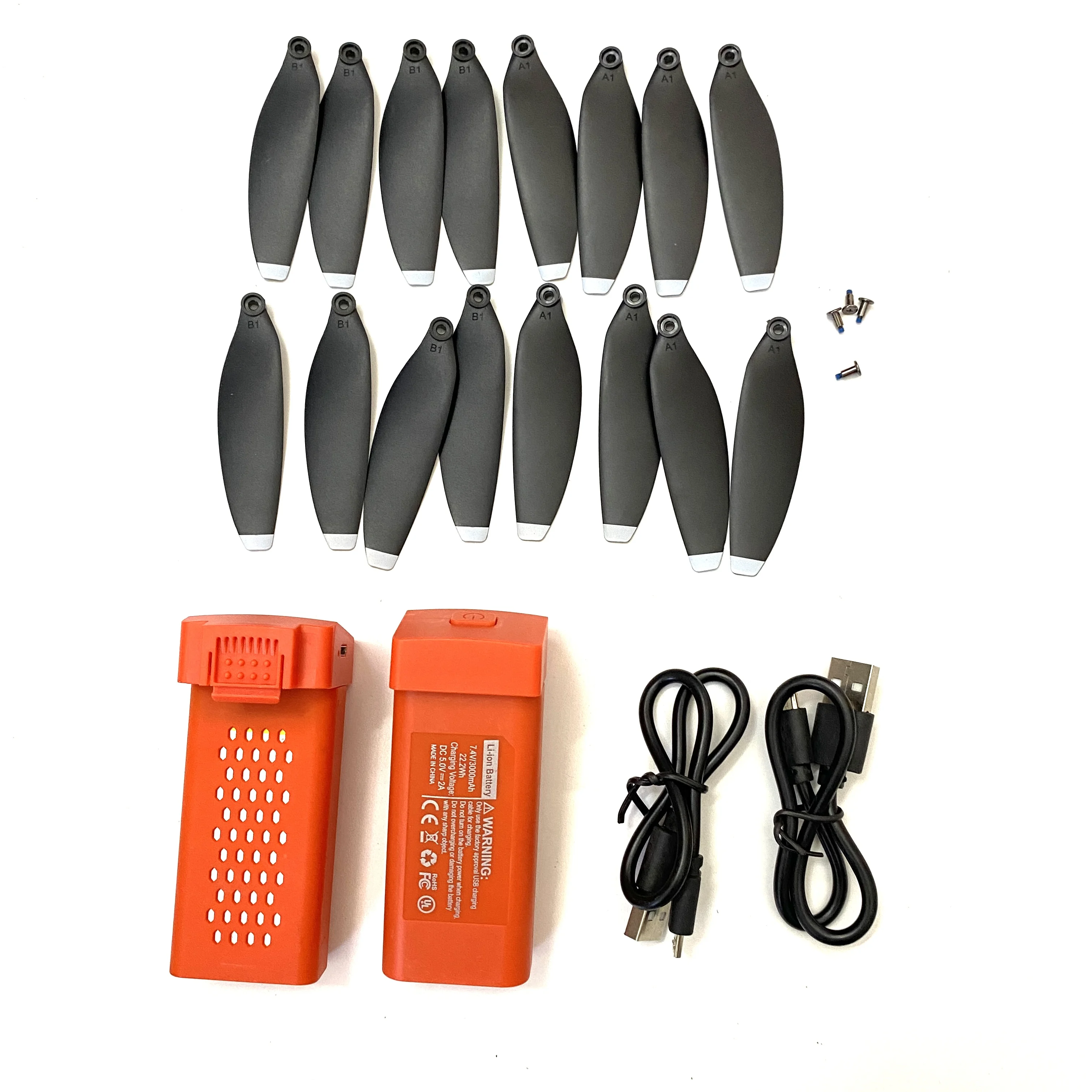 S135 Batteries 7.4V 3000mAh S135pro M218 AE3 MAX GPS Drone Parts L800 Pro2 RC Dron Propeller Blades