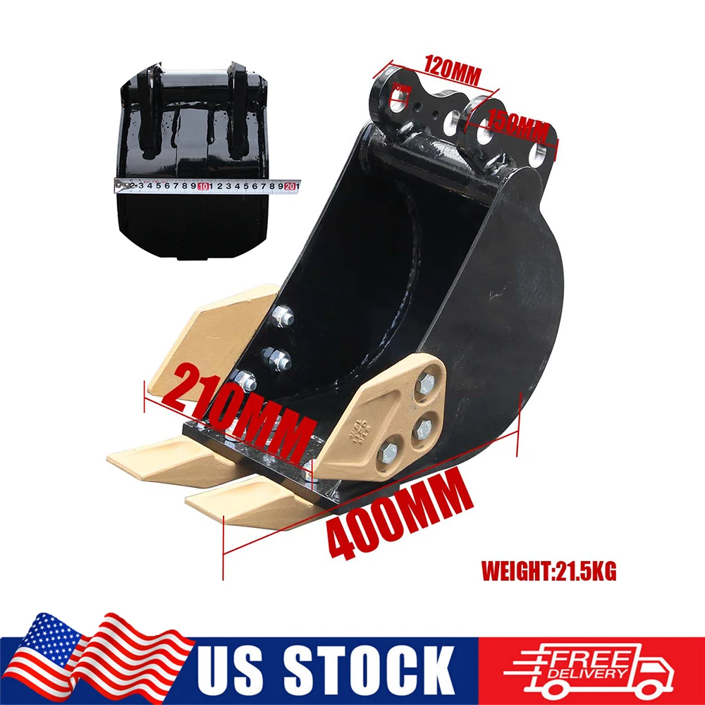 200mm Narrow Bucket Mini Excavator Attachment for 1-1.5ton Mini Excavator Digging Trench Bucket
