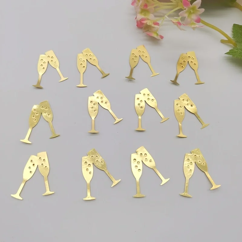 2026 السنة الجديدة الجدول النثار الذهب ورقة الشمبانيا نظارات النثار لجدول مبعثر ديكور 2026 ليلة رأس السنة ديكور الحفلات #6