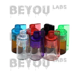 36mm Mini Glass Stash Bottles Empty Portable Pocket Vase Cap Organizer Storage Jar Small Pill Case Glitter Color Sands Holder